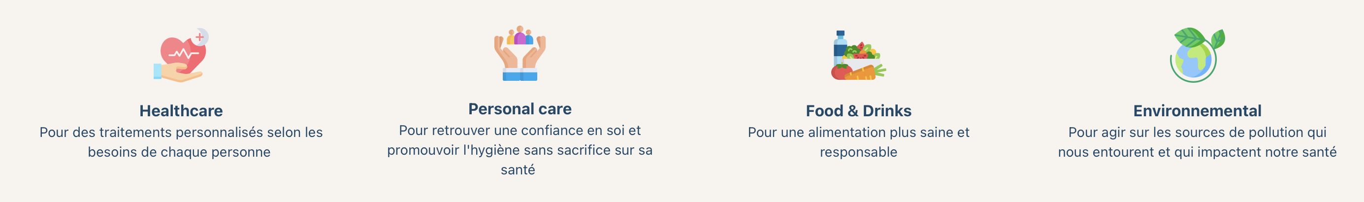 Nos domaines d'activités